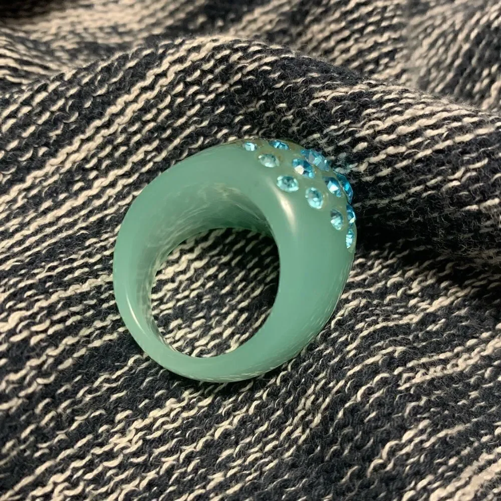 N/A blue rhinestone